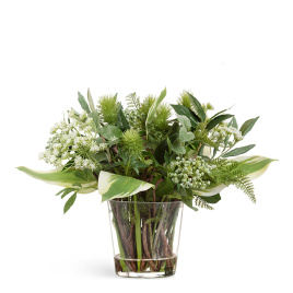 "Green Lifestyle" в стеклянной вазе с водой