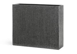 Кашпо TREEZ Effectory - Stone - Высокий Дивайдер - Тёмно-серый камень