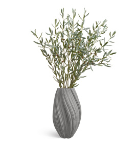 Сет № 91 - Композиция с ветками оливы в кашпо Treez Effectory Dune