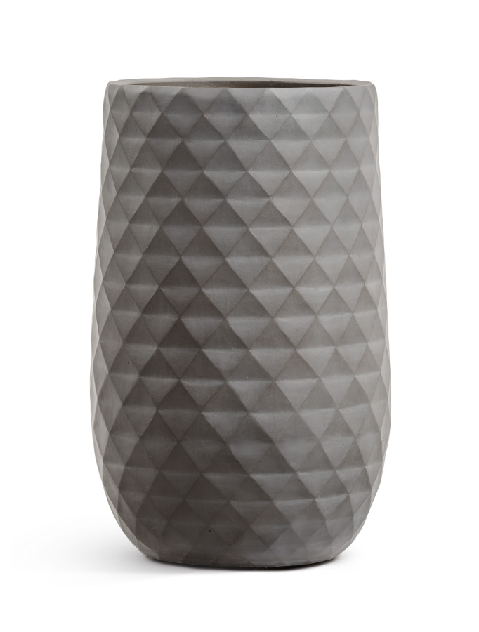 Кашпо TREEZ ERGO - Diamond - Высокая округлая чаша - Мокко фото