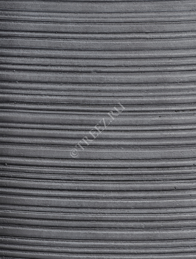 Кашпо TREEZ ERGO - TreeLine - Цилиндр - Дымчато-серый бетон фото