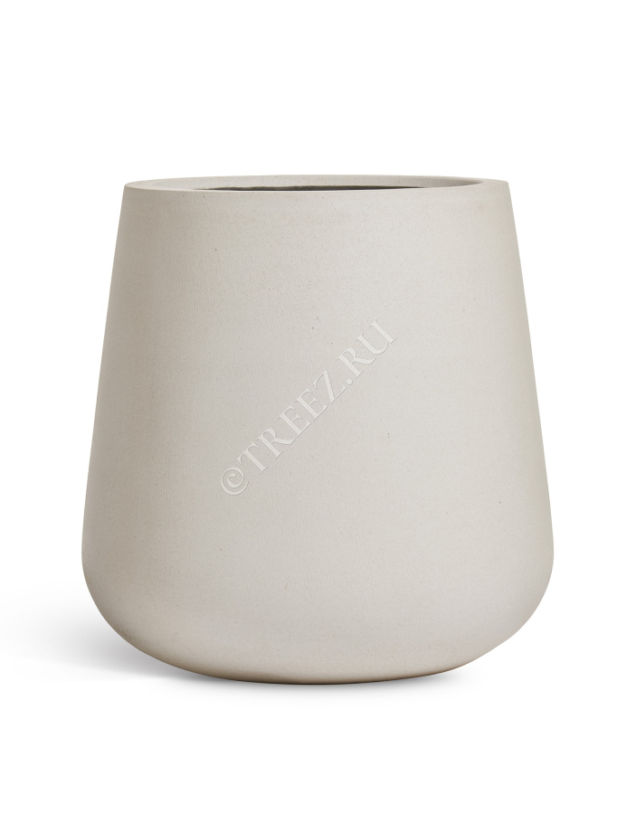 Кашпо TREEZ ERGO - Fine Rock - Design-чаша - Белый камень фото