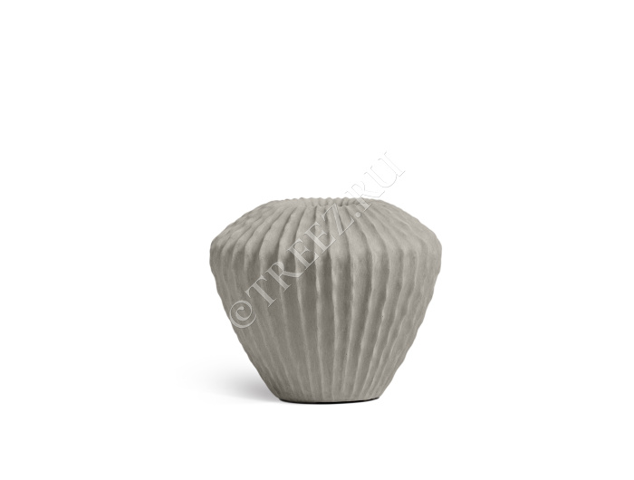 Кашпо TREEZ Effectory - Moho - Сферическая Design-ваза - Белый песок фото