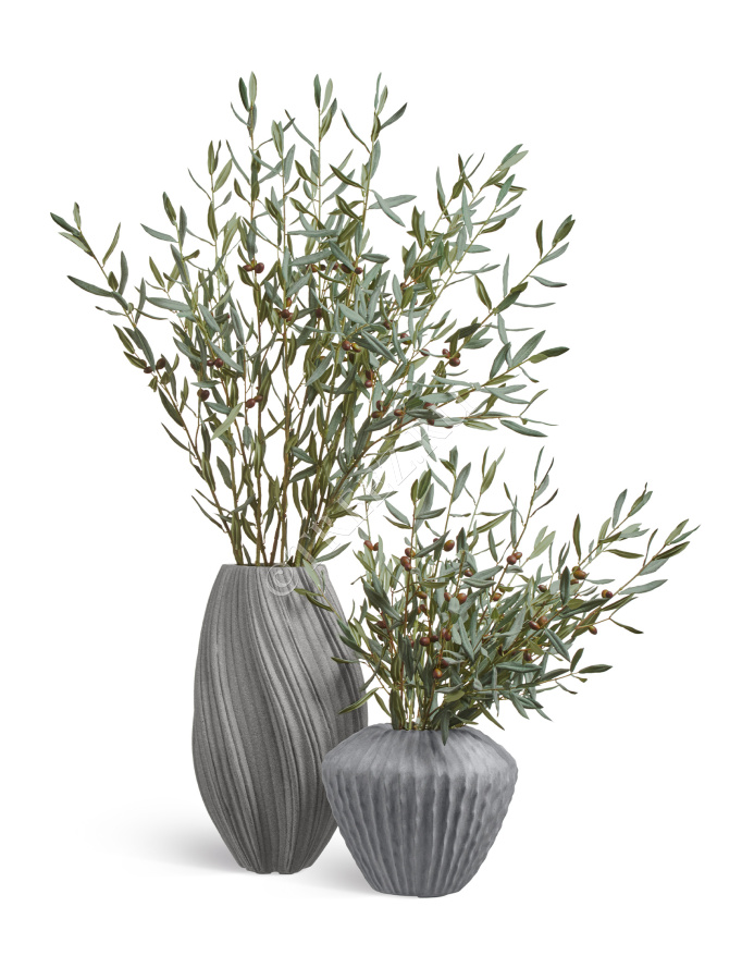 Кашпо TREEZ Effectory - Moho - Сферическая Design-ваза - Дымчато-серый песок фото