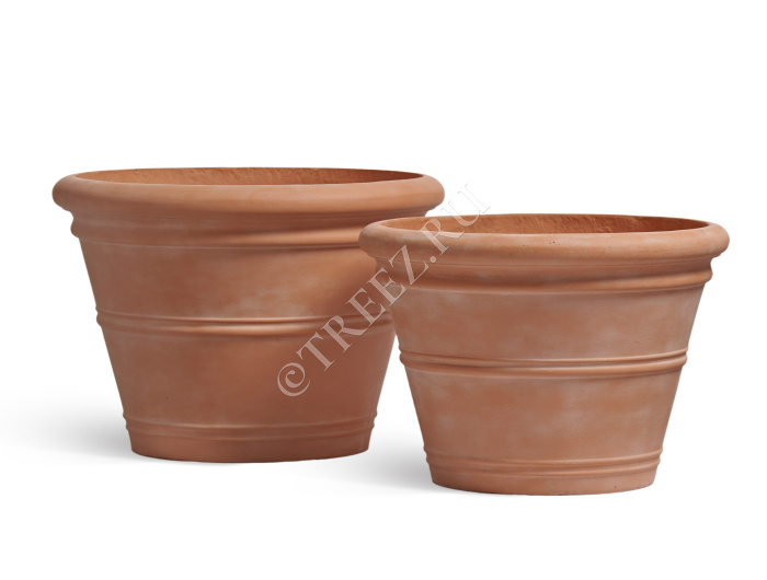 Кашпо TREEZ ERGO - Italica - Классический конус - Терракот фото