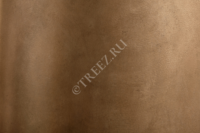 Кашпо TREEZ Effectory - Metal - Низкая полусфера - Тёмное матовое золото фото