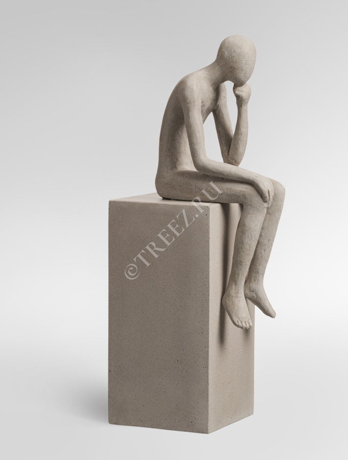 Скульптура TREEZ Effectory - Philosopher's Stone - Размышления о жизни - Белый песок фото