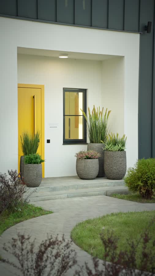 Кашпо TREEZ Effectory - Terra- Высокая чаша - Серый беж фото